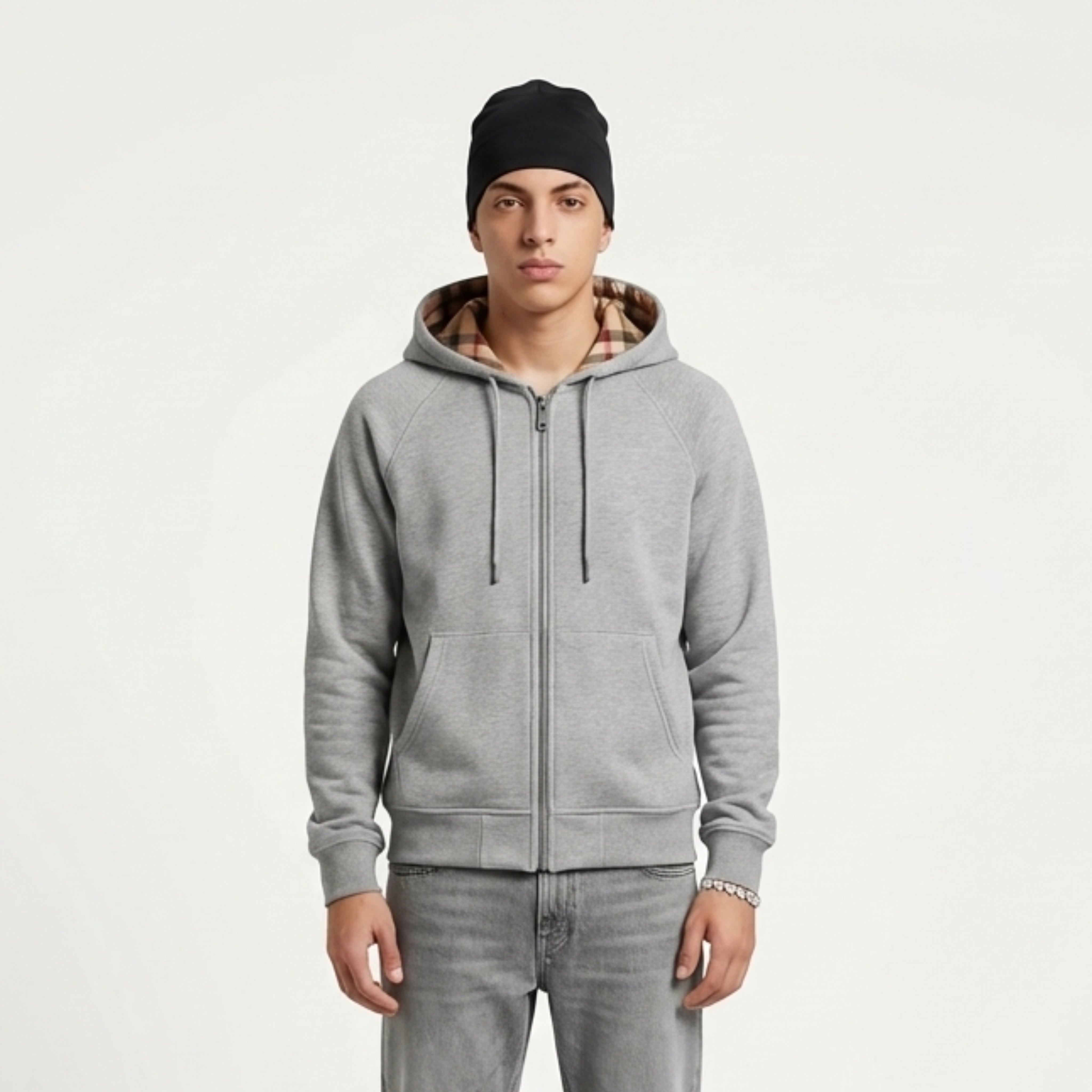 CHEQUER – ZIP HOODIE