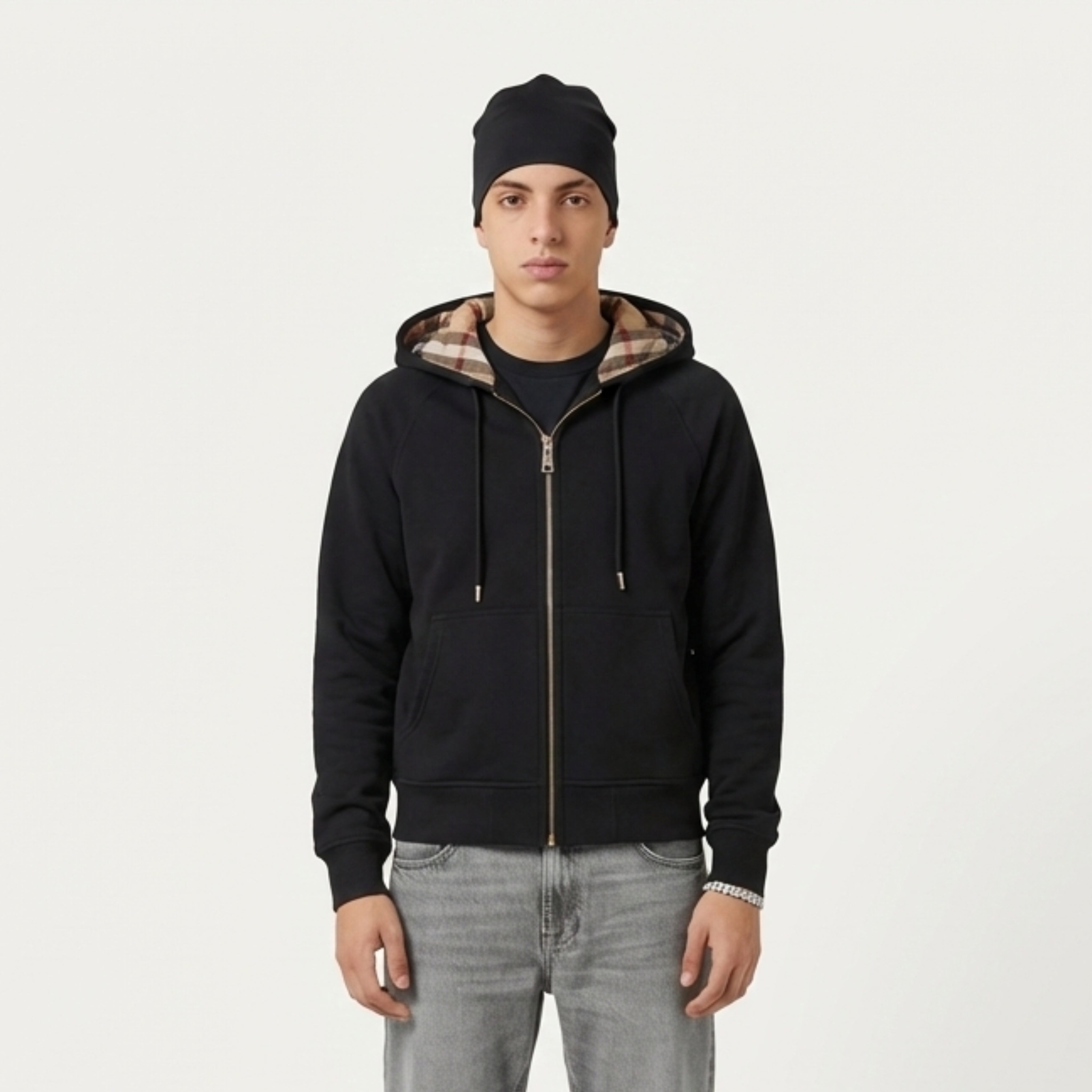 CHEQUER – ZIP HOODIE
