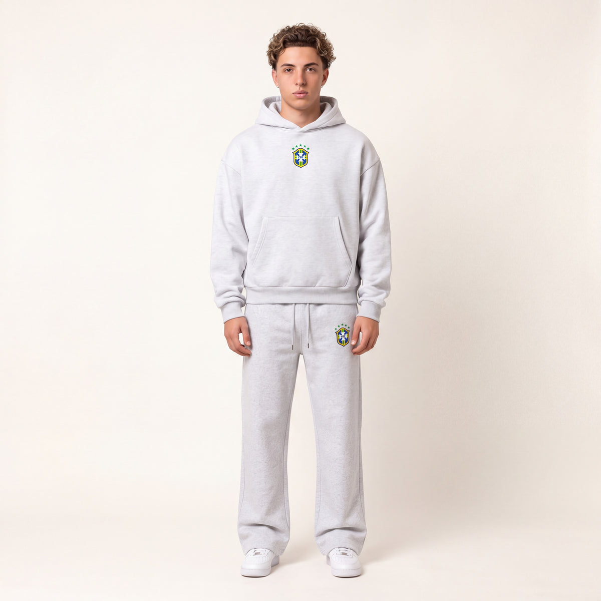 BRASIL TRACKSUIT — grey front