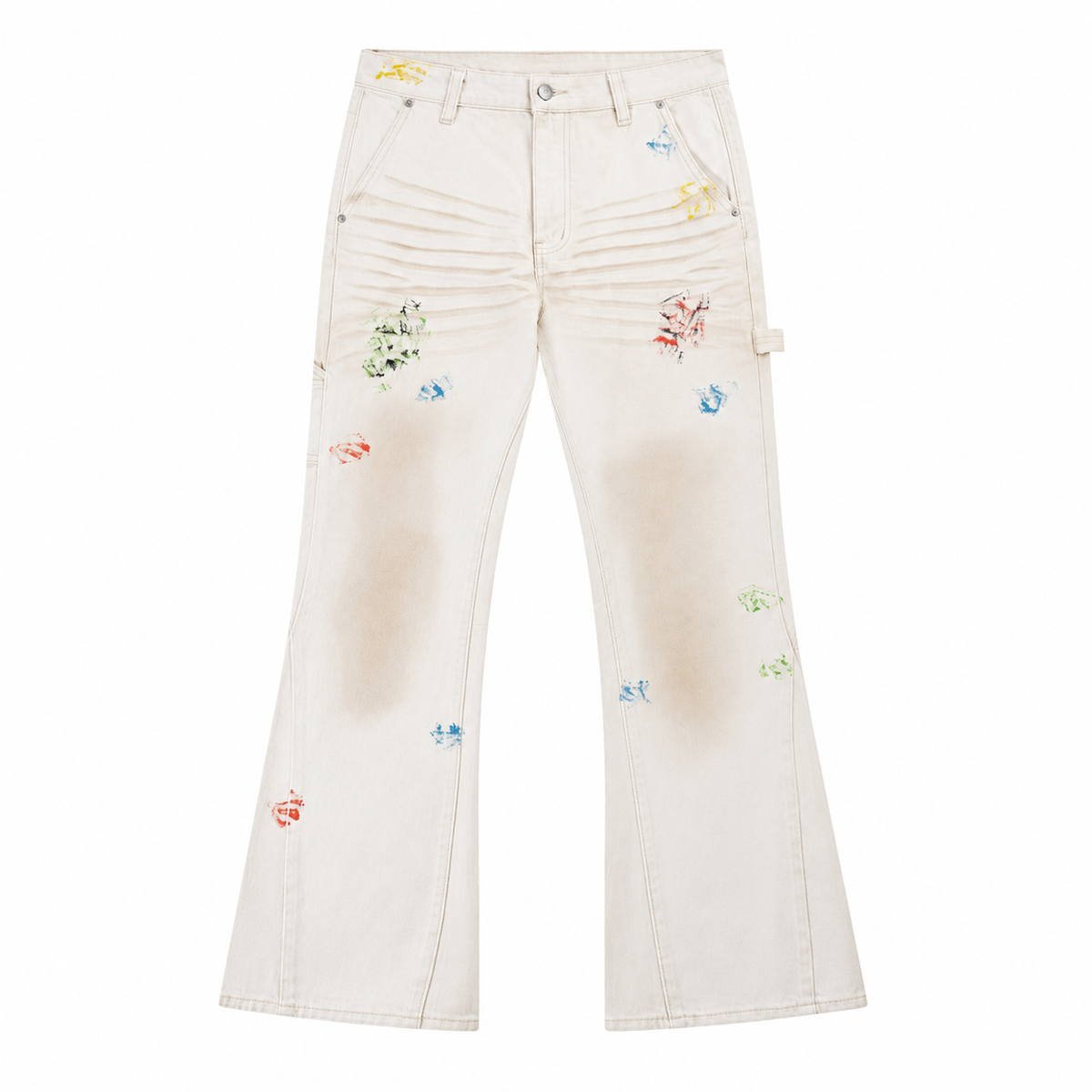 CANVAS CREAM jeans front