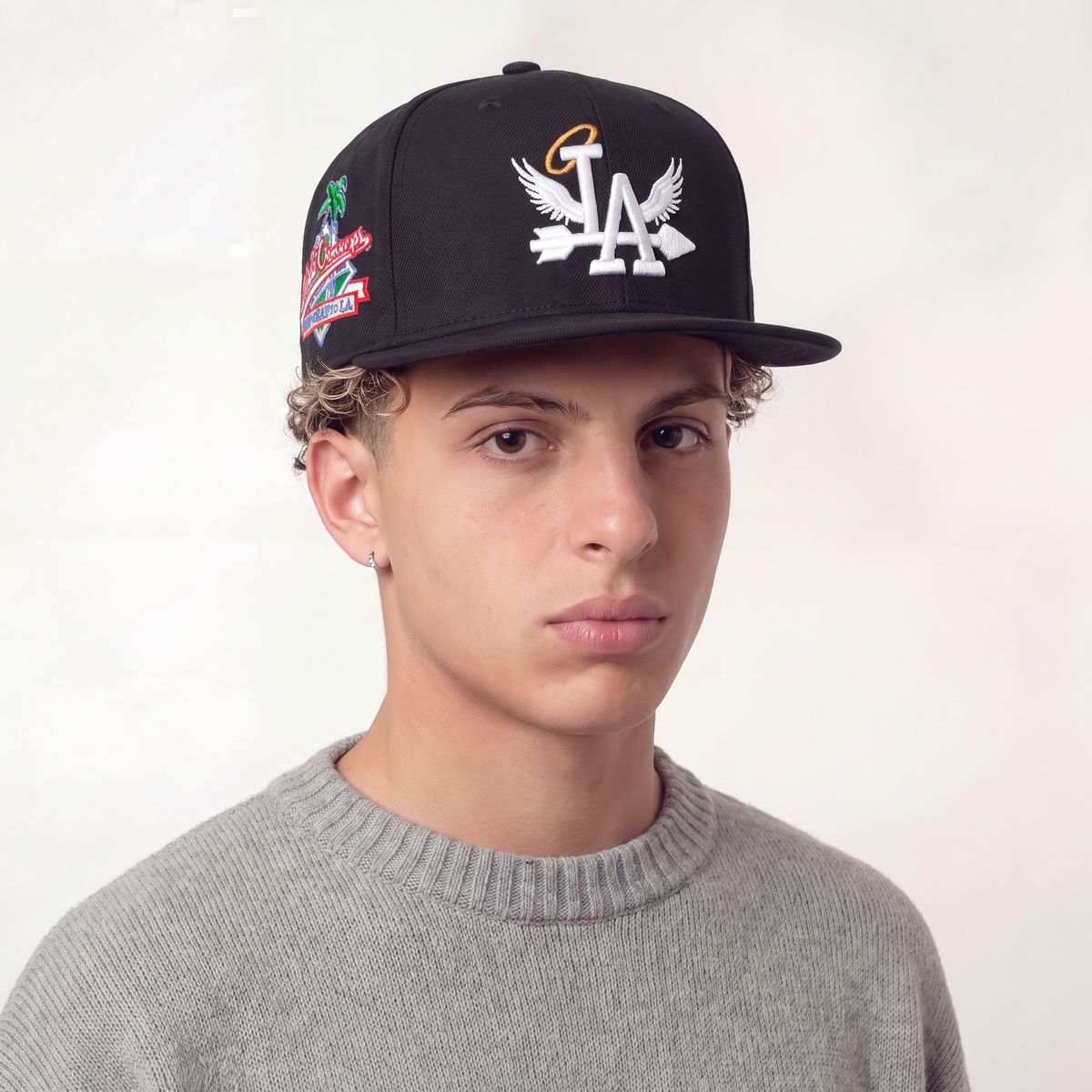 Black COASTLINE — CAP on model