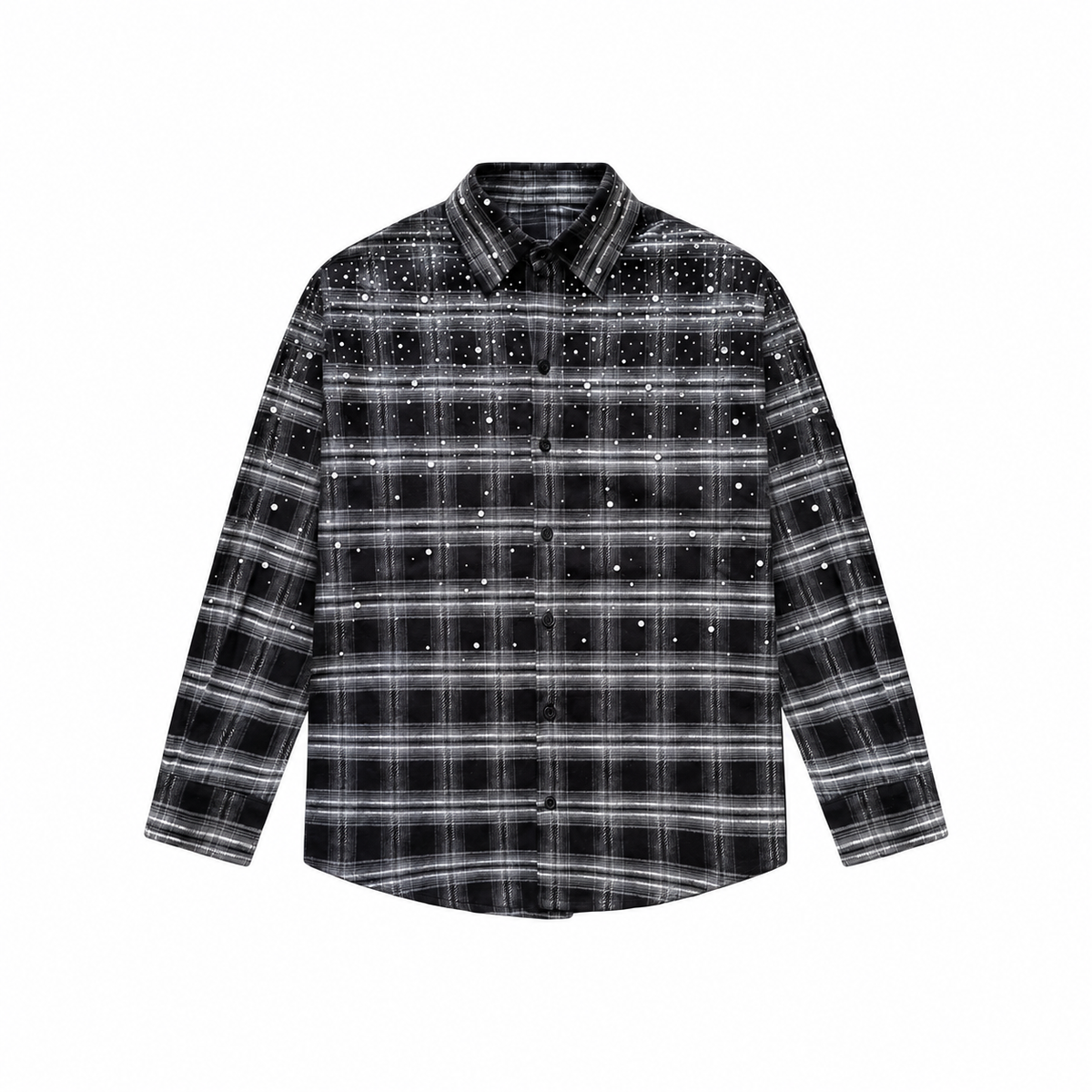 DIAMOND black and grey flannel front