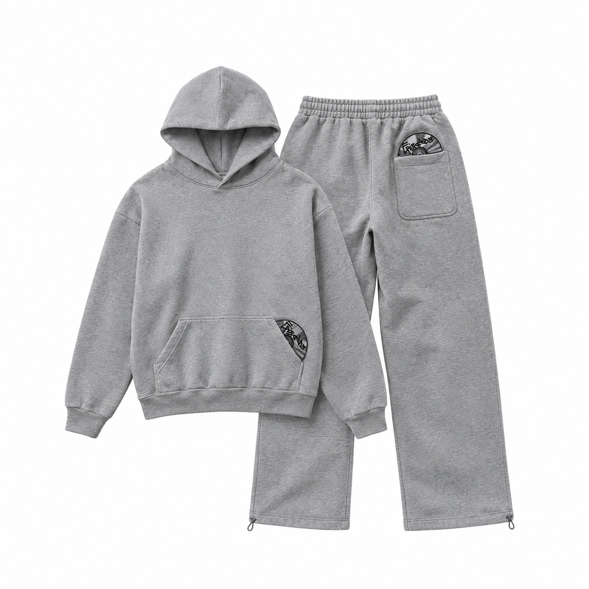 DISC tracksuit hoodie and jogger - grey