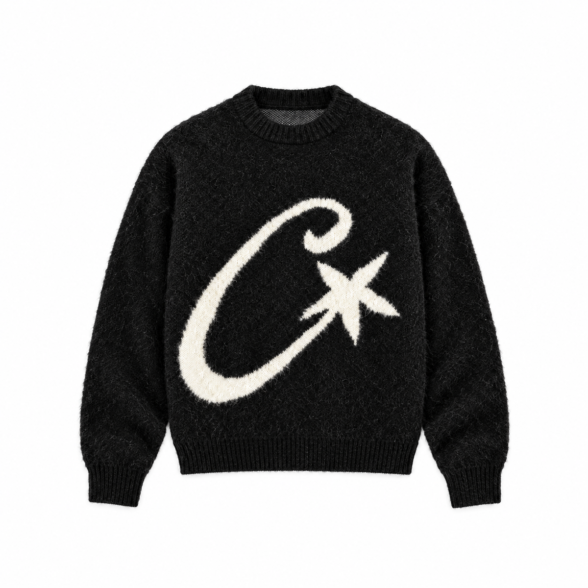 C STAR - KNIT SWEATER - Black - front