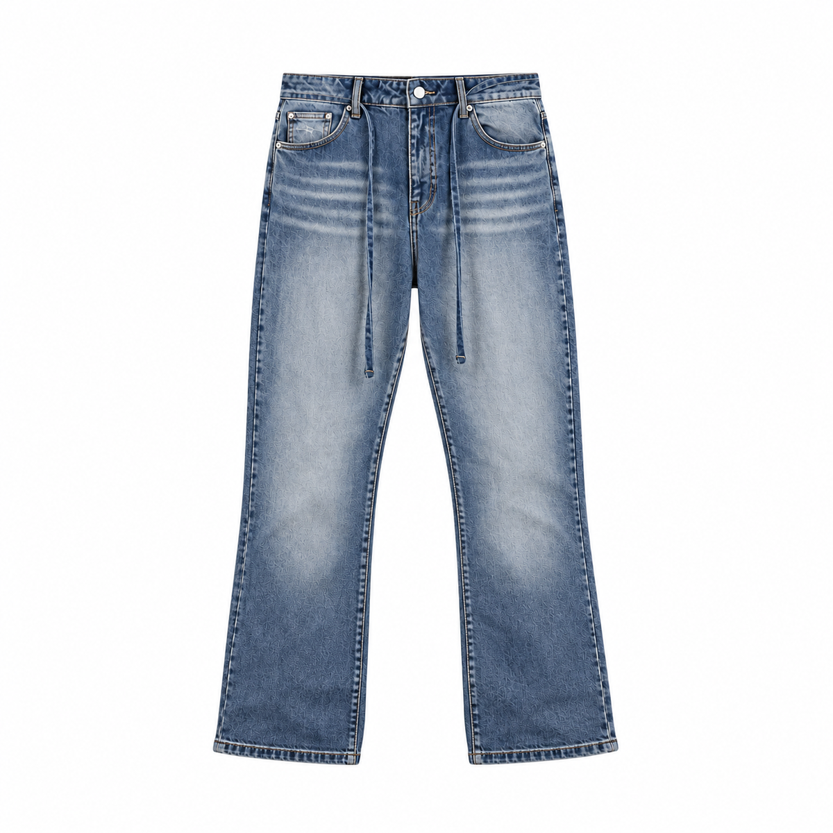Itsuki washed denim – complete front view