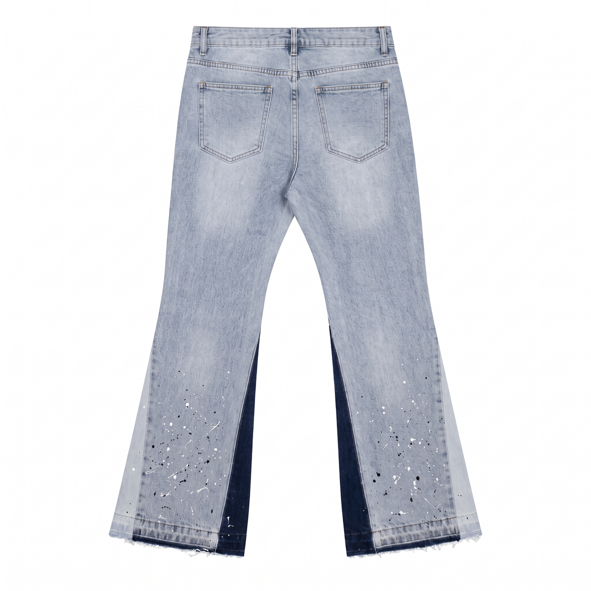 SPLASH PANEL - Flared Jeans - AI-generated rear view