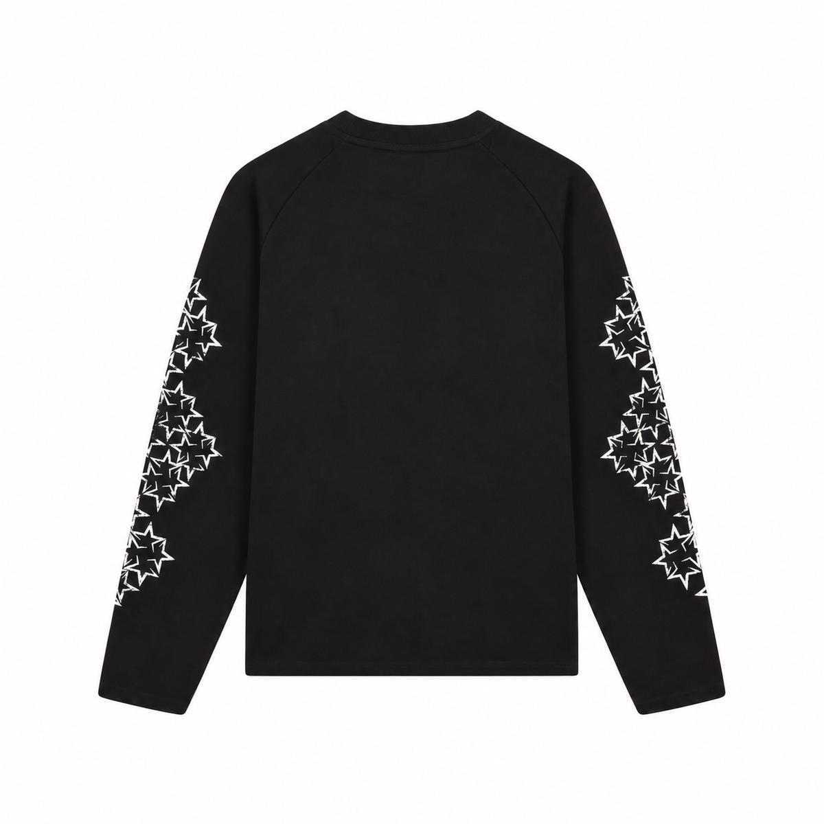 STARLINE — LONG SLEEVE Black / White back - AI concept, supplier verification pending
