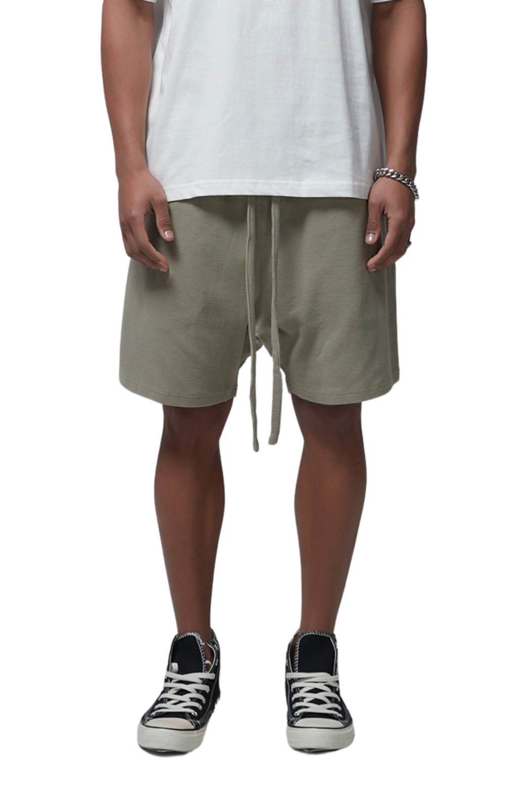 FIVELEAFS DRAWSTRING SHORTS