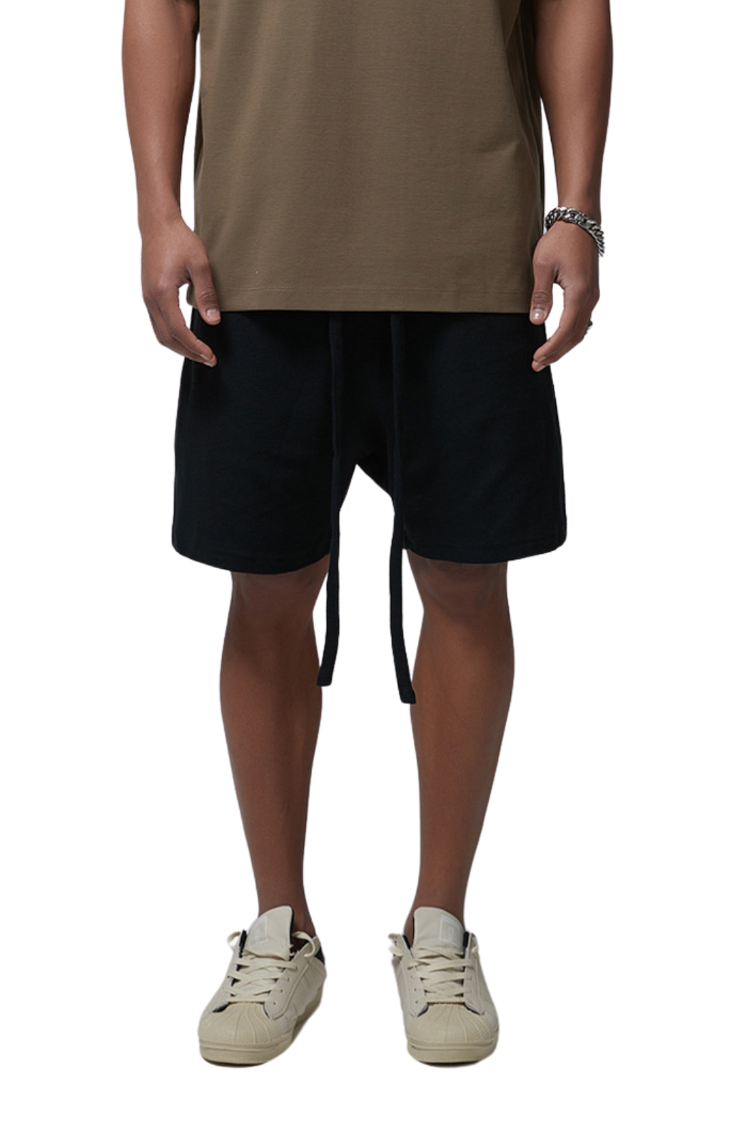 FIVELEAFS DRAWSTRING SHORTS