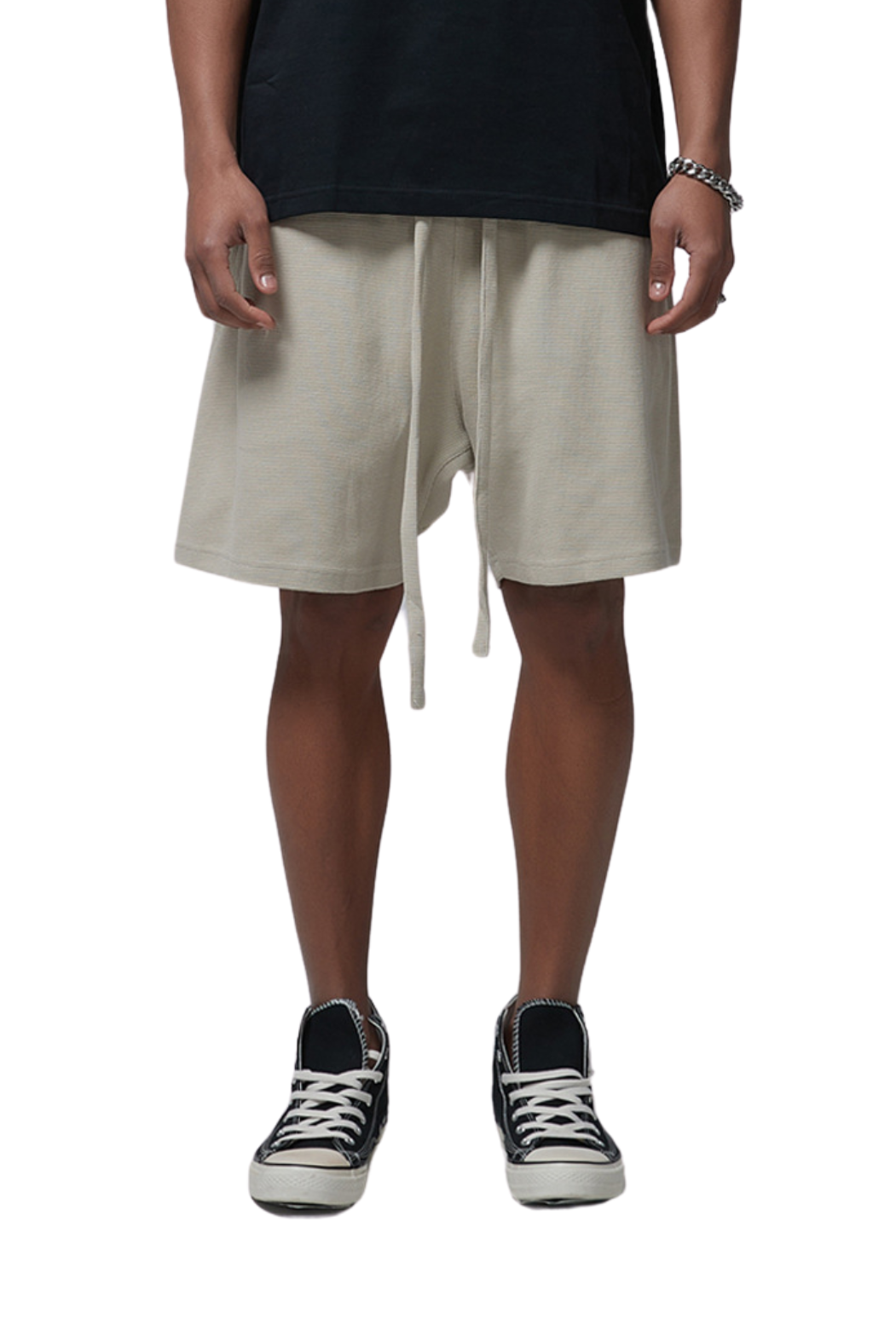 FIVELEAFS DRAWSTRING SHORTS