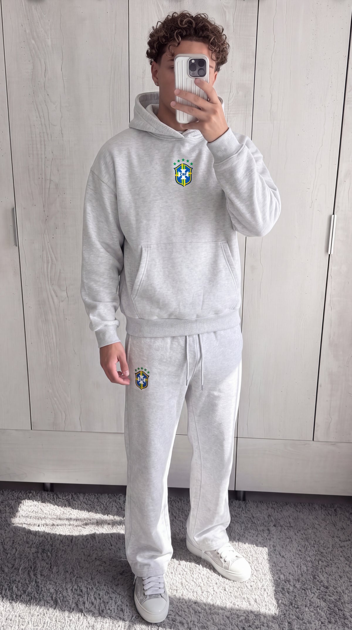 BRASIL TRACKSUIT — grey mirror