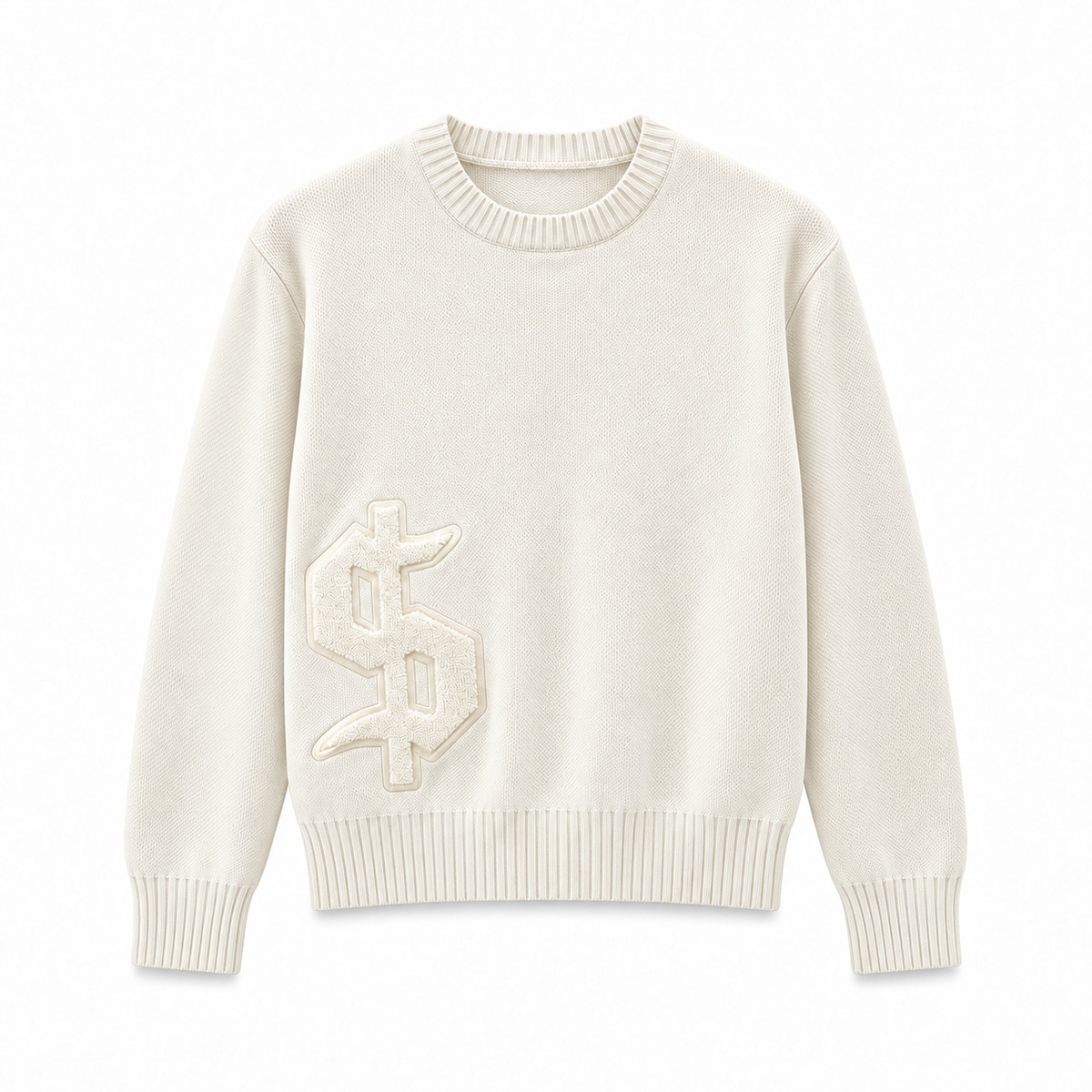 Dollar Off White knit sweater front