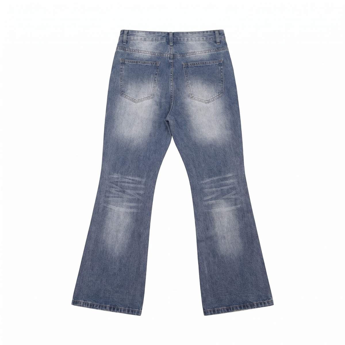 FADED BLUE - Flared Jeans - AI-generated rear view