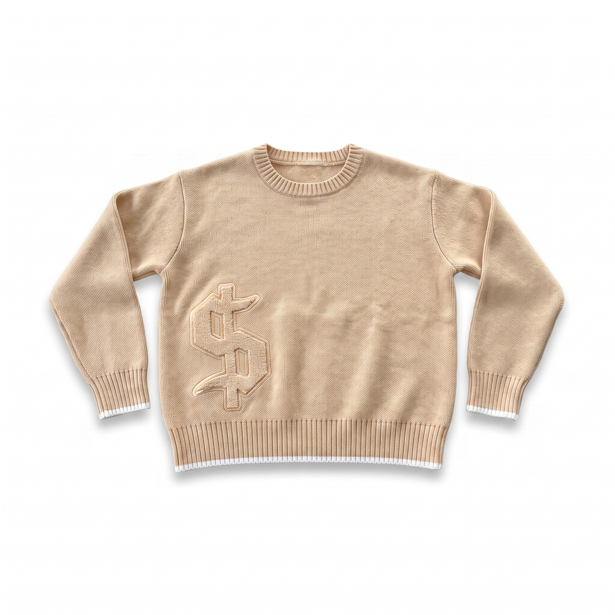 DOLLAR Knit Sweater Apricot front