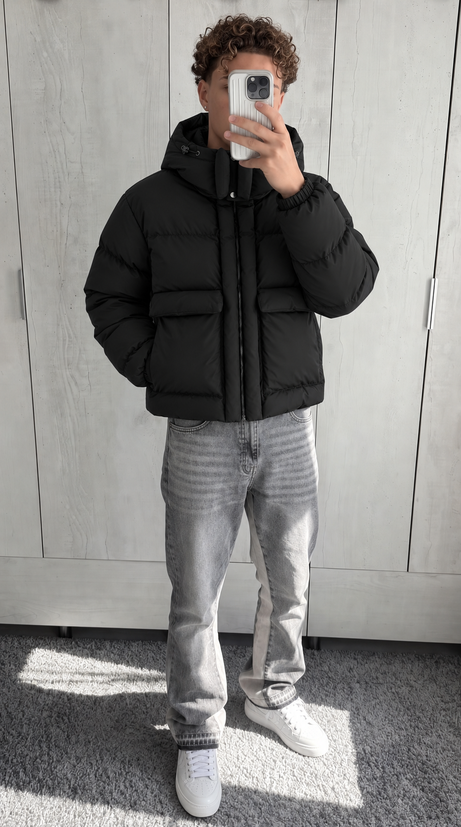 Puffer Jacket V1 - Black - mirror