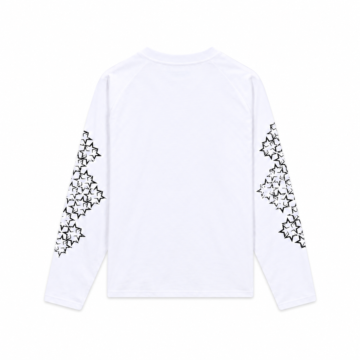 STARLINE — LONG SLEEVE White back - AI concept, supplier verification pending
